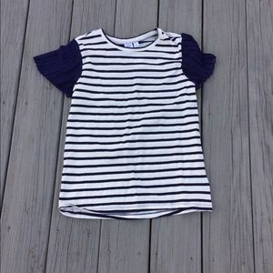 NWT Gap Kids navy blue striped top